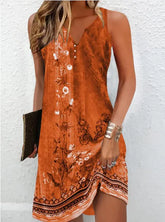 Sleeveless Dress in Varied Prints - Perfect for Any Occasion